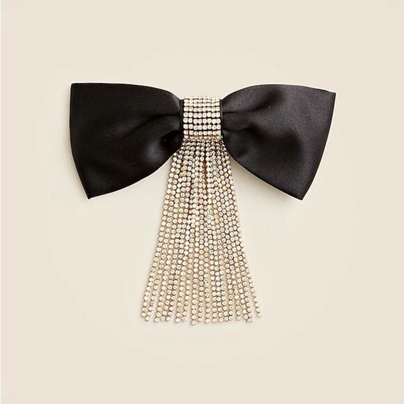 J. Crew Black and Gold Bow Hair Accessory - Picture 1 of 4